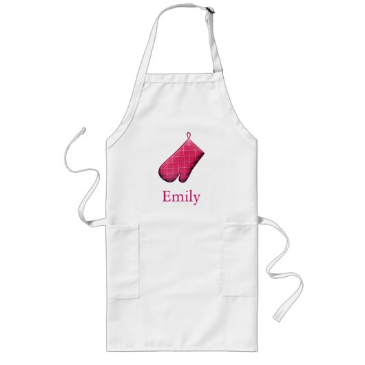 パーソナライズされたカスタムベーカリー ロングエプロン (正面)