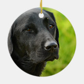 パーソナライズされたカスタムペットの写真と名前 セラミックオーナメント (裏面)