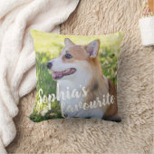 パーソナライズされたカスタムペット犬の写真と名前 クッション (ブランケット)