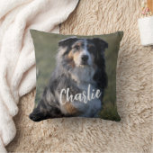 パーソナライズされたカスタムペット犬写真枕 クッション (ブランケット)