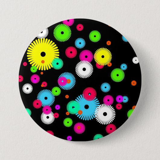 パーソナライズされたカスタムボタンとピン 缶バッジ (正面)