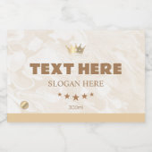 パーソナライズされたカスタムミニスパークリングワインボトルラボ スパークリングワインラベル (シングルラベル)