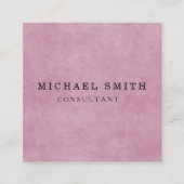 パーソナライズされたカスタムミニマルモダンQRコードロゴ スクエア名刺 (正面)