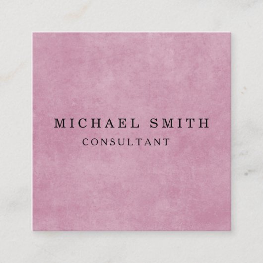 パーソナライズされたカスタムミニマルモダンQRコードロゴ スクエア名刺 (正面)