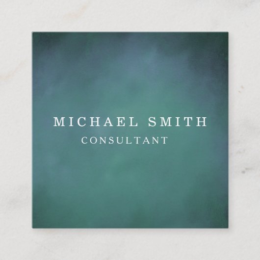 パーソナライズされたカスタムミニマルモダンQRコードロゴ スクエア名刺 (正面)