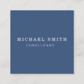 パーソナライズされたカスタムミニマルモダンQRコードロゴ スクエア名刺 (正面)