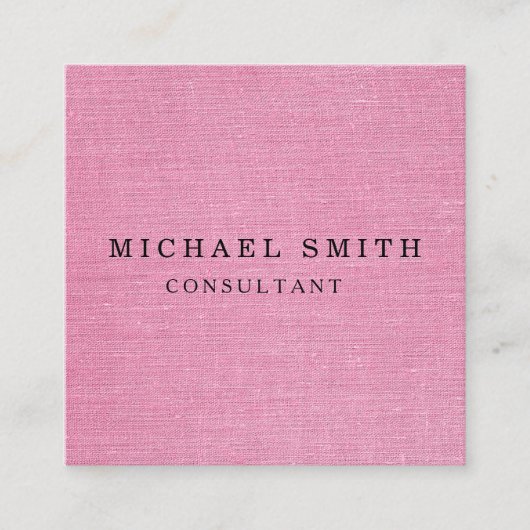 パーソナライズされたカスタムミニマルモダンQRコードロゴ スクエア名刺 (正面)