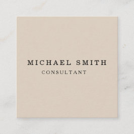 パーソナライズされたカスタムミニマルモダンQRコードロゴ スクエア名刺