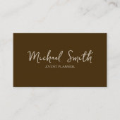 パーソナライズされたカスタムミニマルモダンQRコードロゴ 名刺 (正面)