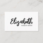 パーソナライズされたカスタムミニマルモダンQRコードロゴ 名刺 (正面)