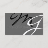 パーソナライズされたカスタムモノグラム名刺 名刺 (裏面)