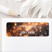 パーソナライズされたカスタムラベル金ゴールドグリッター ラベル (インサイチュ)