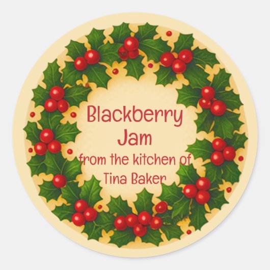 パーソナライズされたカスタムラベル ラウンドシール (正面)