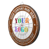 パーソナライズされたカスタムロゴと文字ダーツボード ダーツボード (正面右)