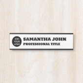 パーソナライズされたカスタムロゴ名タイトル サインプレート (正面)