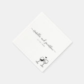 パーソナライズされたカスタムワインテイスティングをテーマにしたナプキン スタンダードカクテルナプキン (角)