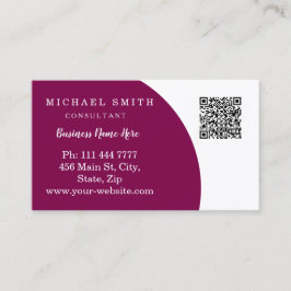 パーソナライズされたカスタム企業のQRコードロゴ事業 名刺