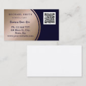 パーソナライズされたカスタム企業のQRコードロゴ事業 名刺 (正面/裏面)