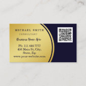 パーソナライズされたカスタム企業のQRコードロゴ事業 名刺 (正面)