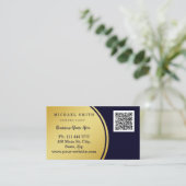 パーソナライズされたカスタム企業のQRコードロゴ事業 名刺 (スタンド正面)