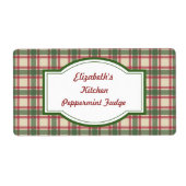 パーソナライズされたカスタム休日のプレッドギフトラベルラベル ラベル (正面)