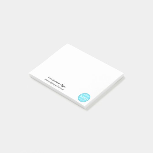 パーソナライズされたカスタム会社ロゴオフィス ポストイット (アングル)