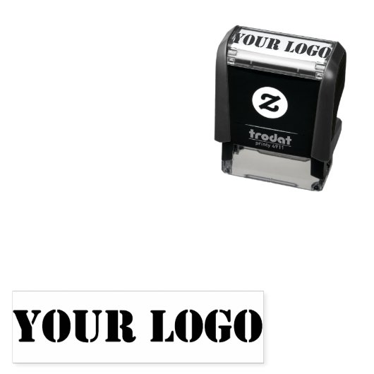 パーソナライズされたカスタム会社ロゴスタンプテンプレート セルフインキングスタンプ (インサイチュ)