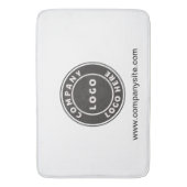 パーソナライズされたカスタム会社ロゴWebサイト バスマット (正面縦)