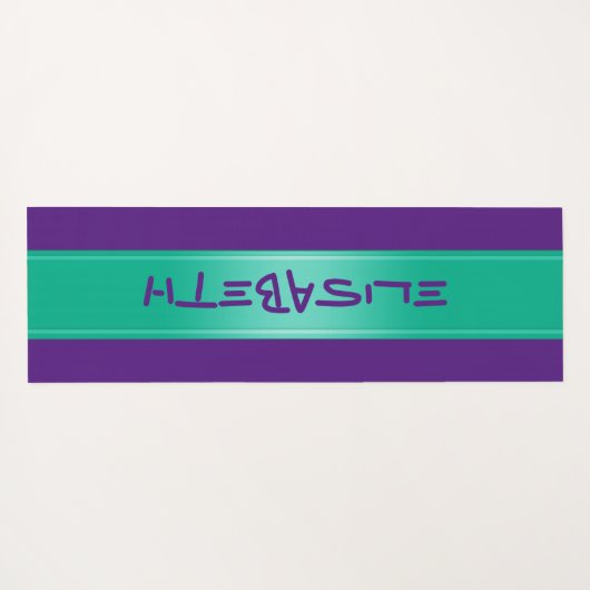 パーソナライズされたカスタム作成 – テンプレートエリザベス2 ヨガマット (裏面(横))