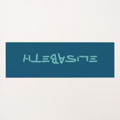 パーソナライズされたカスタム作成 – テンプレートElisabeth 1 ヨガマット (裏面(横))