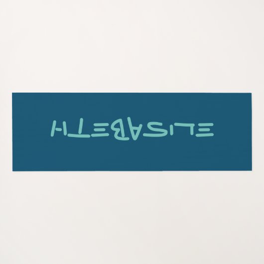 パーソナライズされたカスタム作成 – テンプレートElisabeth 1 ヨガマット (裏面(横))