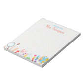 パーソナライズされたカスタム先生のメモ帳 ノートパッド (回転)