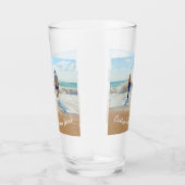 パーソナライズされたカスタム写真と文字名ガラス タンブラーグラス (右)