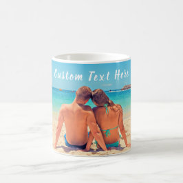 パーソナライズされたカスタム写真と文字 コーヒーマグカップ
