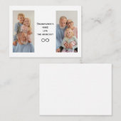 パーソナライズされたカスタム写真と文字 ノートカード (正面/裏面)