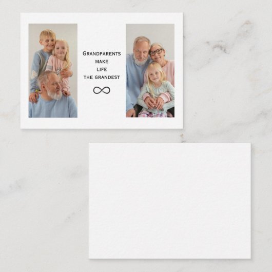 パーソナライズされたカスタム写真と文字 ノートカード (正面/裏面)