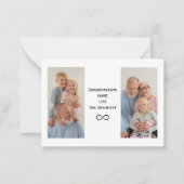 パーソナライズされたカスタム写真と文字 ノートカード (正面)