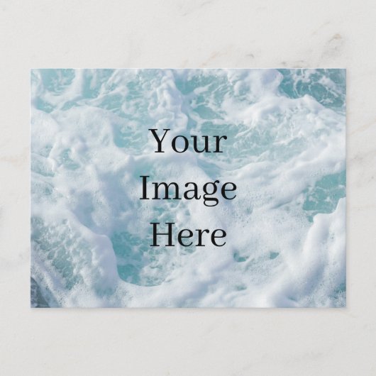 パーソナライズされたカスタム写真と文字 ポストカード (正面)