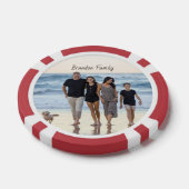 パーソナライズされたカスタム写真と文字 ポーカーチップ (シングル)