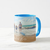 パーソナライズされたカスタム写真と文字 マグカップ (正面右)