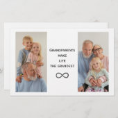 パーソナライズされたカスタム写真と文字 便箋 (正面/裏面)