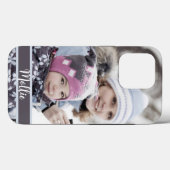 パーソナライズされたカスタム写真と文字 Case-Mate iPhoneケース (裏面 (横))