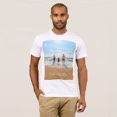 パーソナライズされたカスタム写真と文字Tシャツ Tシャツ (正面フル)
