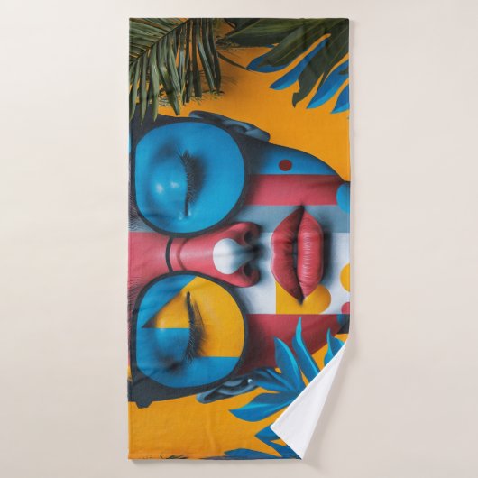 パーソナライズされたカスタム写真の追加 バスタオル (バスタオル)