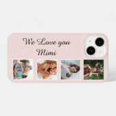 パーソナライズされたカスタム写真コラージュの携帯ケース、 iPhoneケース (裏面横)