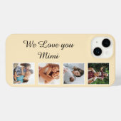 パーソナライズされたカスタム写真コラージュの携帯ケース、 iPhoneケース (裏面横)