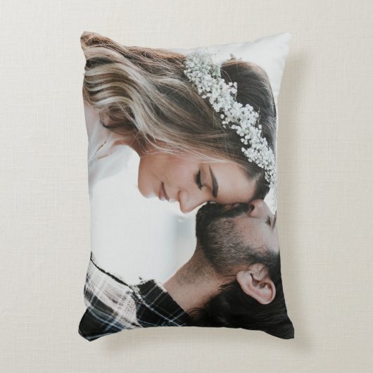パーソナライズされたカスタム写真両面 アクセントクッション (正面(垂直))