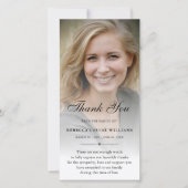 パーソナライズされたカスタム写真悔やみや弔慰 サンキューカード (正面)
