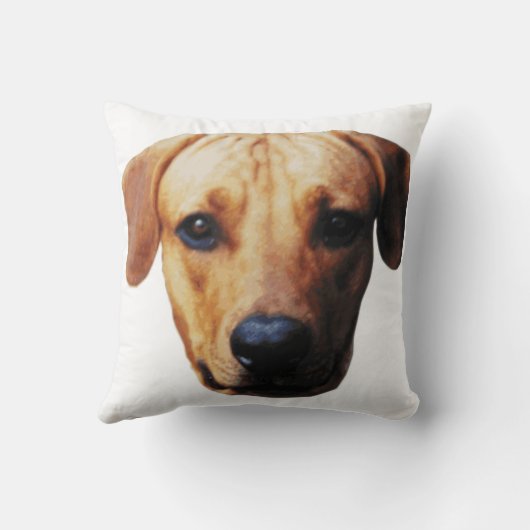 パーソナライズされたカスタム写真犬顔枕 クッション (裏面)