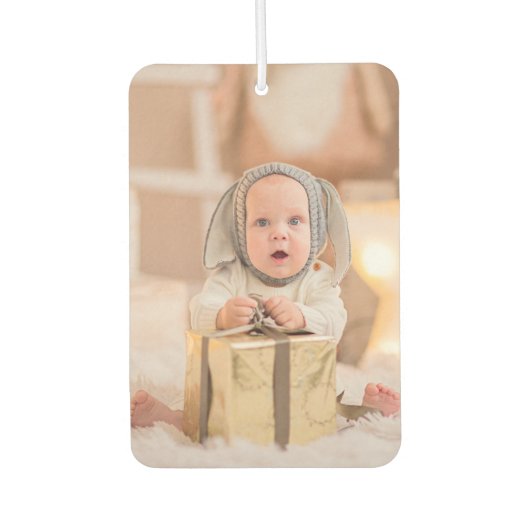 パーソナライズされたカスタム写真 カーエアーフレッシュナー (正面)